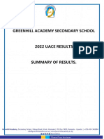 Uace Summary of Results 2022 PDF