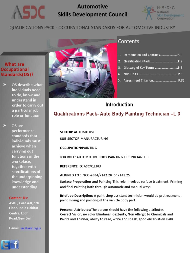 QPack Q3303 Automotive Body Painting Technician L3 PDF Personal