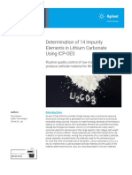 Application Impurities Li2CO3 5800 Icp Oes 5991 9507en Agilent