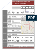 Work Zone Assessment Form - Result Sample For Al Markhiya Junction