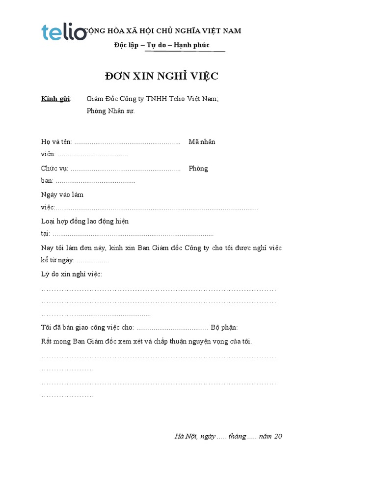 Djon Xin Nghi Viec Vi Ly Do Gia Djinh