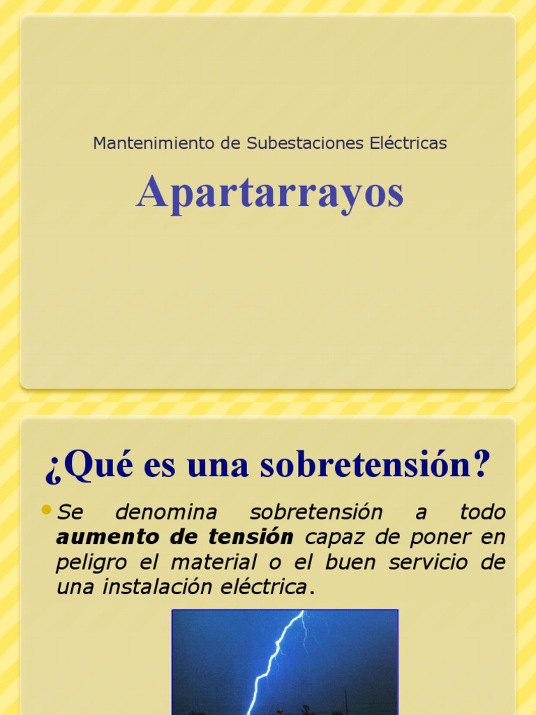 Tipos y Funciones de Apartarrayos | PDF | Relámpago | Electrostática