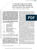 Non-Invasive Anomaly Diagnosis For Hydro Electrical Generators Rotor Inter-Turn Short-Circuit Detection Using Stray Flux and The VAE