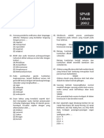 Soal Biologi SBMPTN 2002