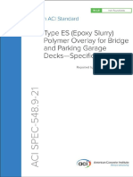 Type ES (Epoxy Slurry) Polymer Overlay For Bridge and Parking Garage Decks-Specification