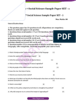 CBSE Class 7 Social Science Sample Paper SET 1