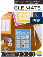 FREE Boggle Word Mats