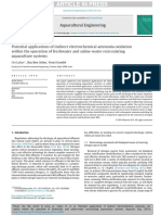 Potential Application of Indirect Electrochemical Ammonia Oxidation Within The Operation of Freshwater and Salin-Water RAS, Lahav Et Al., 2015