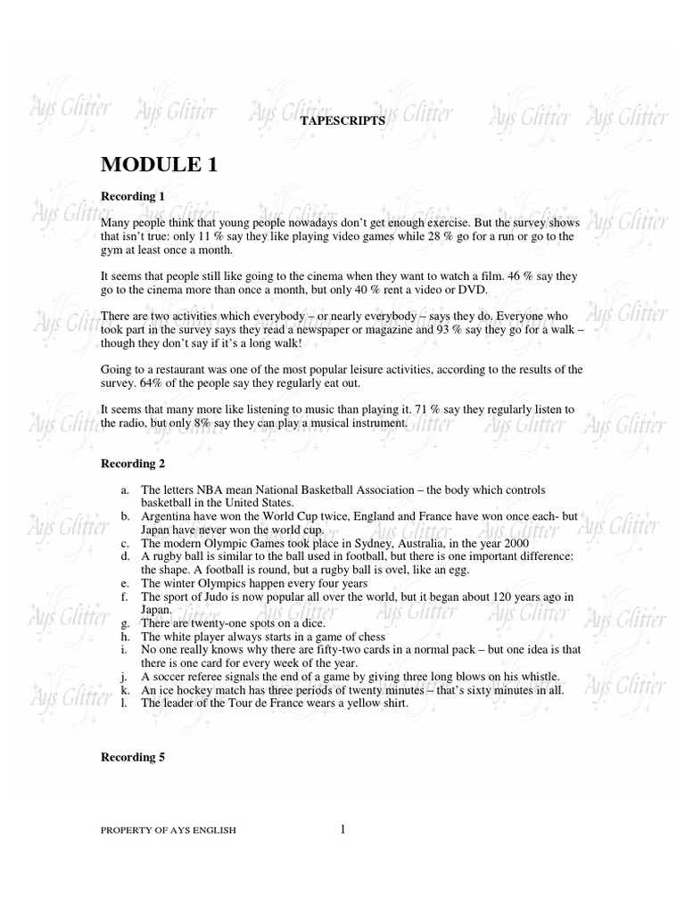 New Cutting Edge Pre Intermediate Tapescripts Pdf Television Asia