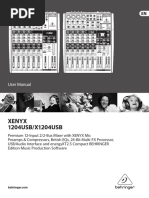 Behringer Q1204usb User Manual PDF