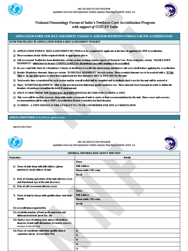 NNF Accreditation Program Toolkit | PDF | Low Birth Weight | Medical ...