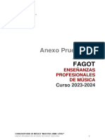 Anexo Pruebas de Acceso Fagot 2023-2024