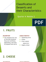 Classification of Desserts and Their Characteristics: Quarter 4-Module 2