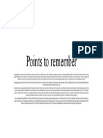 Points To Remember