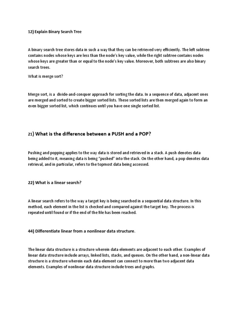 Ds Viva Questions and Answers PDF Information Retrieval Computer