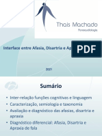 Apostila Interface Entre Afasia, Disartria e Apraxia 10h PDF