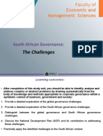 SA Governance Challenges