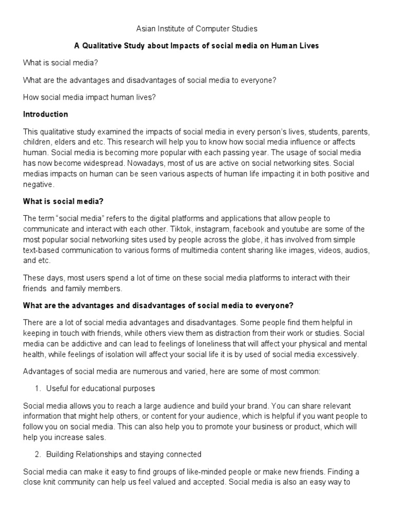 Asian Institute of Computer Studies Research Paper Cristina | PDF ...
