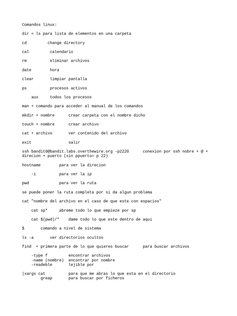 Comandos Linux PDF