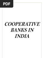 Co-Operative Banks in India Project