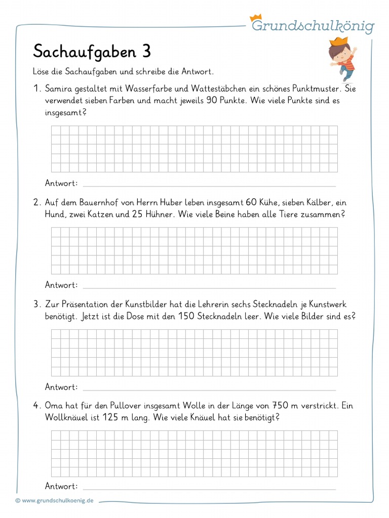 Sachaufgaben 3 | PDF