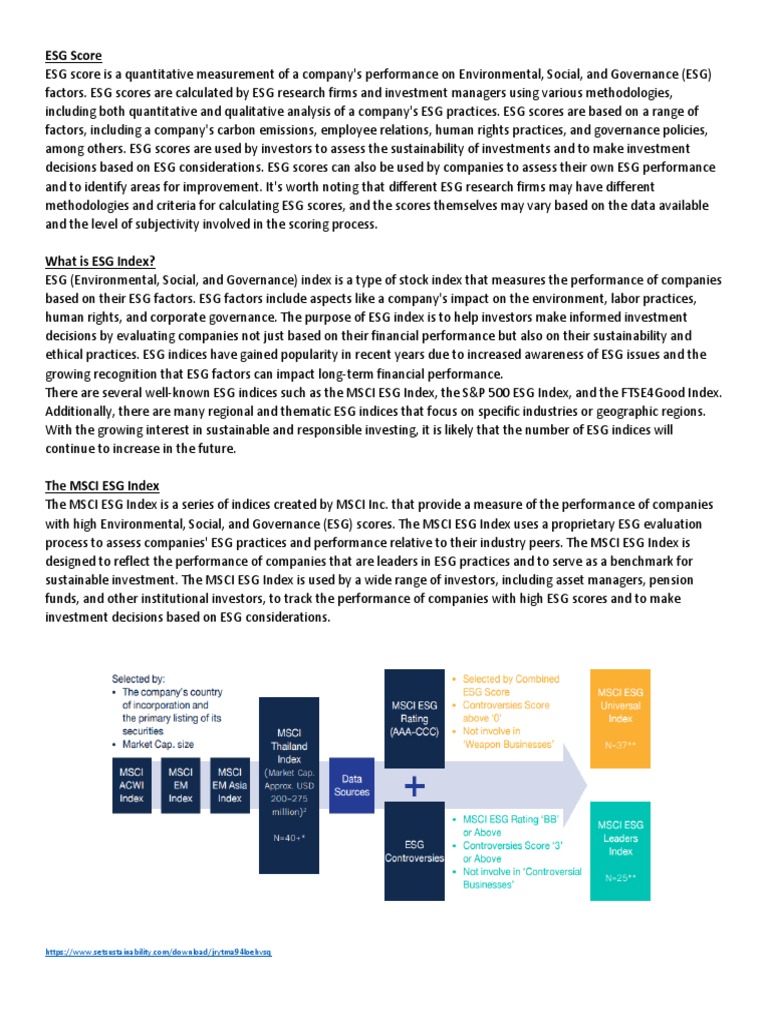 ESG Score | PDF