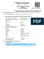 Common Application Form PDF