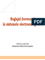 C4. Reglajul Frecventei in Sistemele Electroenergetice