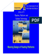Mooring Design of Floating Platforms