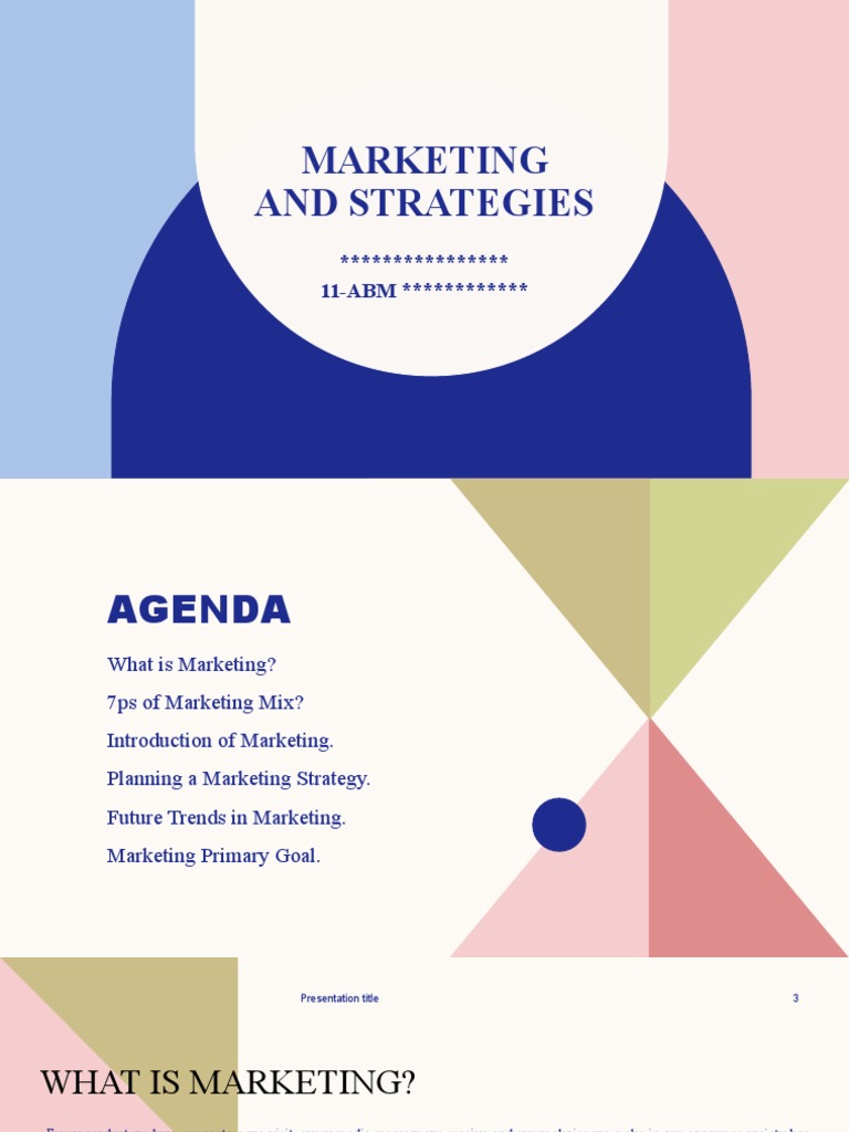 Marketing Strategies and Morph | PDF | Marketing | Strategic Management