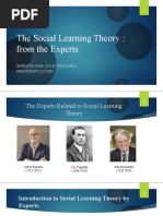 The Social Learning Theory