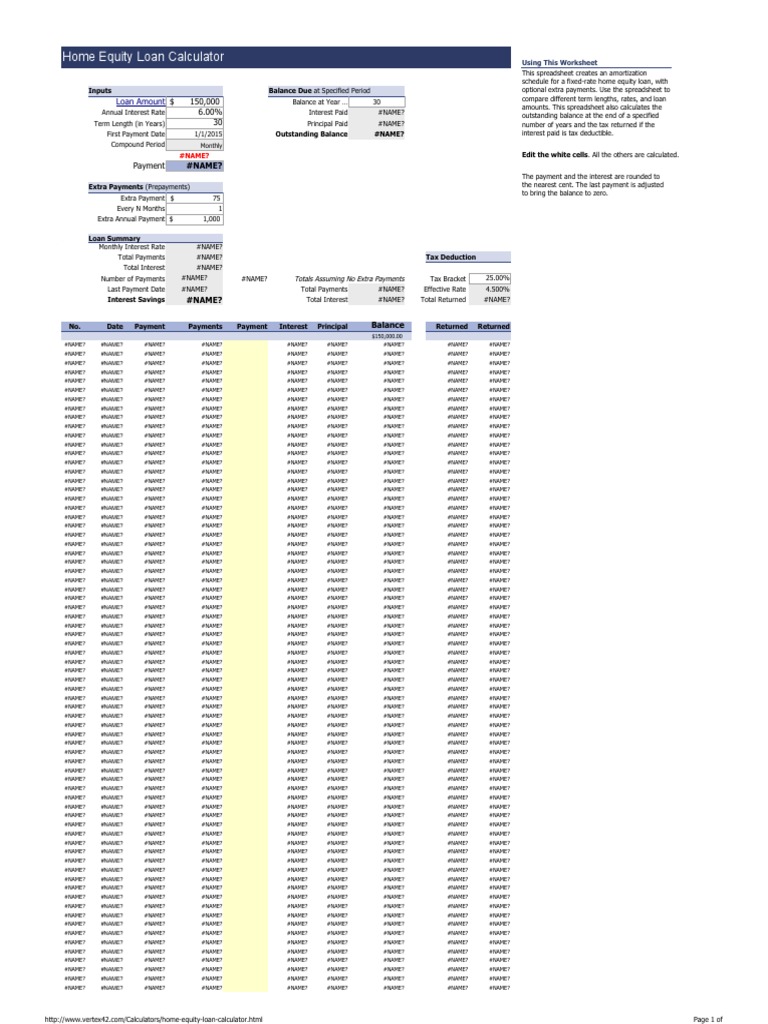 07 HomeEquityLoanCalculator PDF Interest Loans