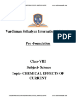 Chemical Effect and Current Foundation