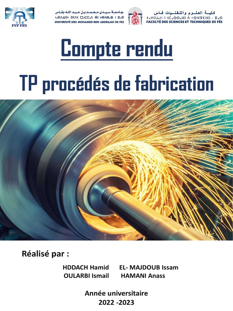 Compte Rendu TP Fabrication | PDF | Usinage | Métaux