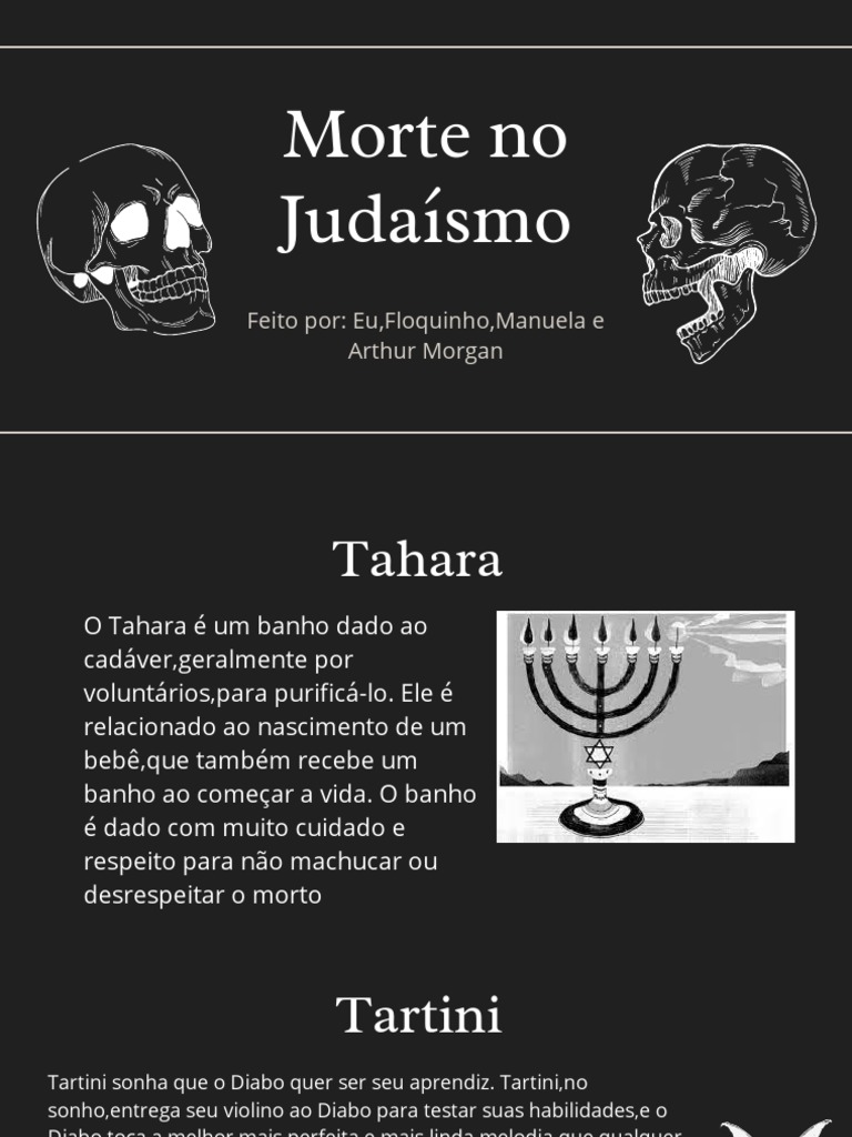 Morte no Judaísmo: O Ritual do Tahara | PDF | Arte