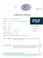 Certificado de Calibração - Pirometro 02905055