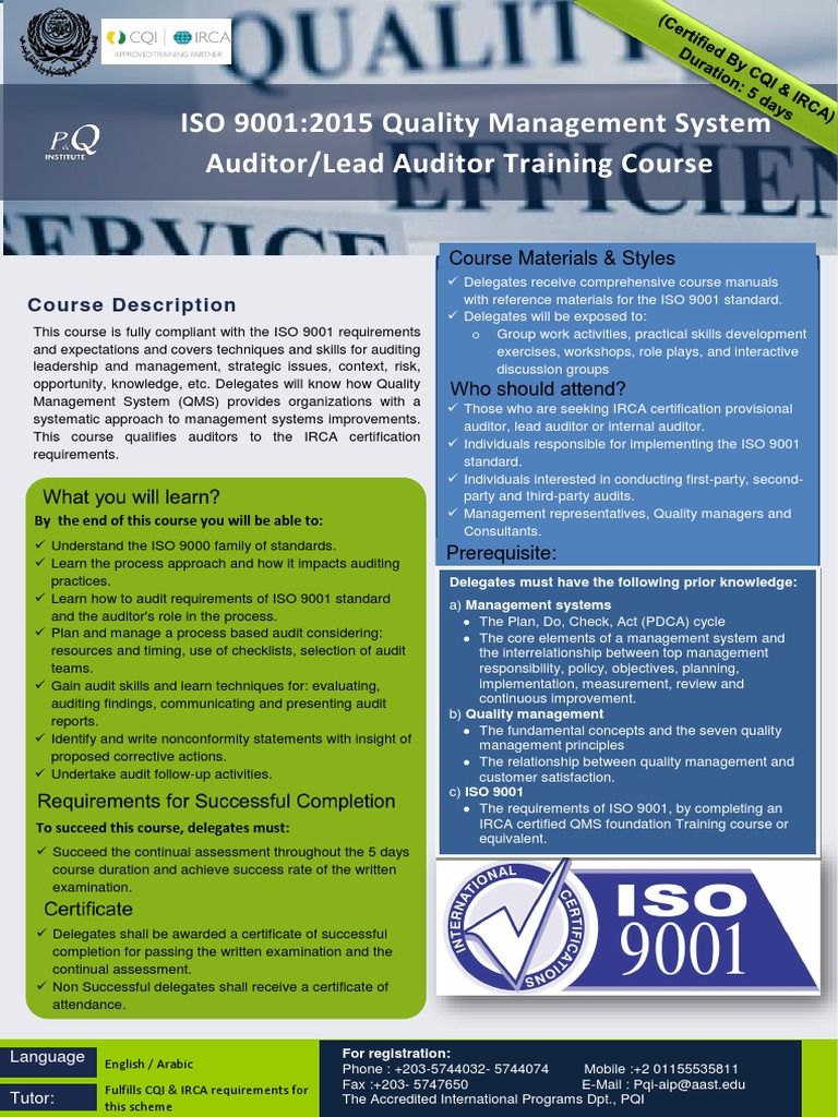 QMSLA | PDF | Iso 9000 | Audit