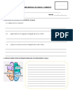 Examen Mensual de Ciencia y Ambiente