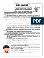 Ficha 4° Quiero Caramelos PDF