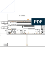 Planta baixa de vestiários e depósitos com