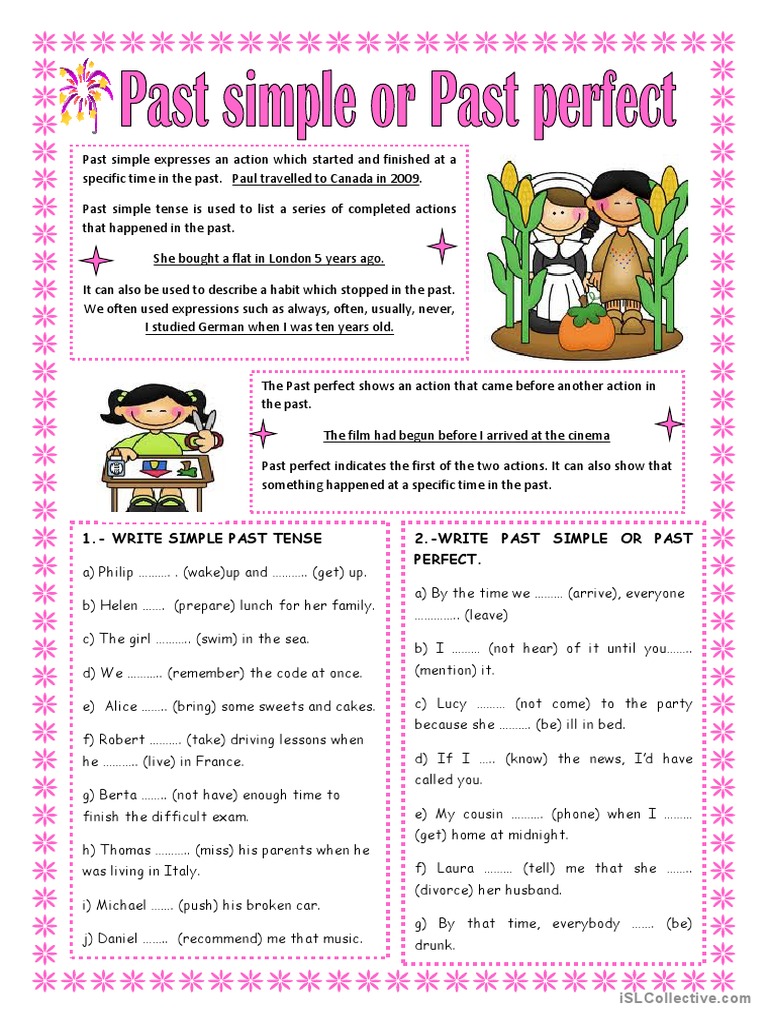 English Past Tense Exercises | PDF | Art