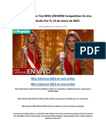 Miss Universo 2023 en Vivo Online PDF