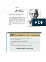 Problem Solving - Polya's 4 Steps