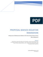 Proposal Baksos Kegiatan Ramadhan