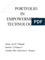 My Portfolio in Empowerment Technologies
