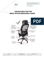 Specifications For An Office Ergonomic Chair