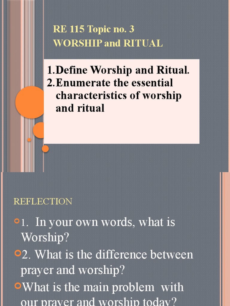 WHAT IS WORSHIP intelligence overview