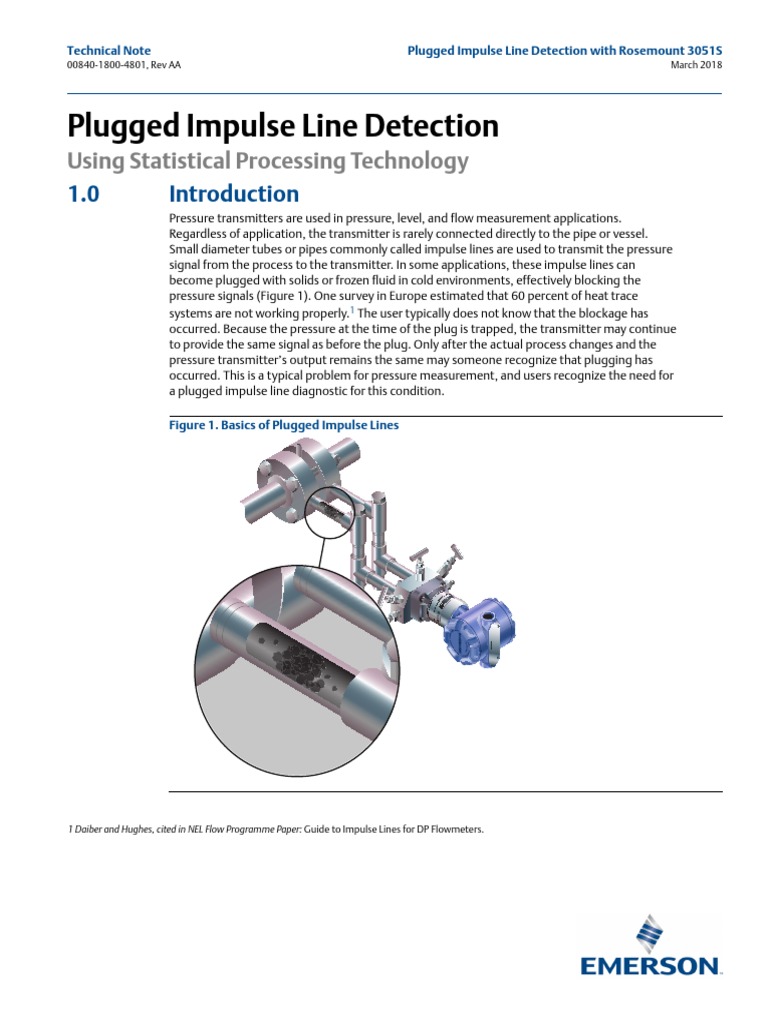 Technical Note Plugged Impulse Line Detection Rosemount 3051s Advanced ...
