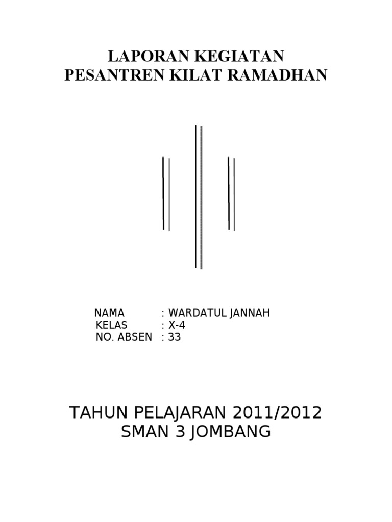Laporan Kegiatan Pesantren Kilat