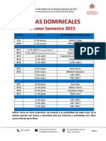 Misas Dominicales 2023 - Primer Semestre